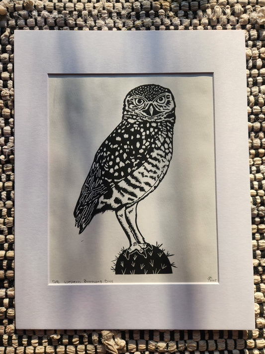 western burrowing owl print