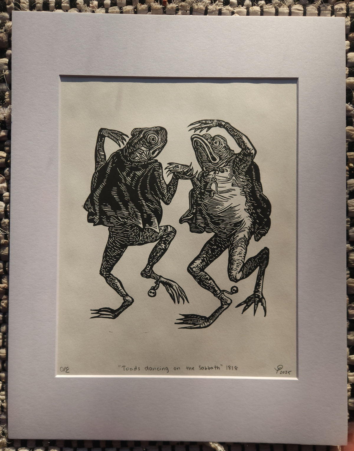 toads dancing on the sabbath print